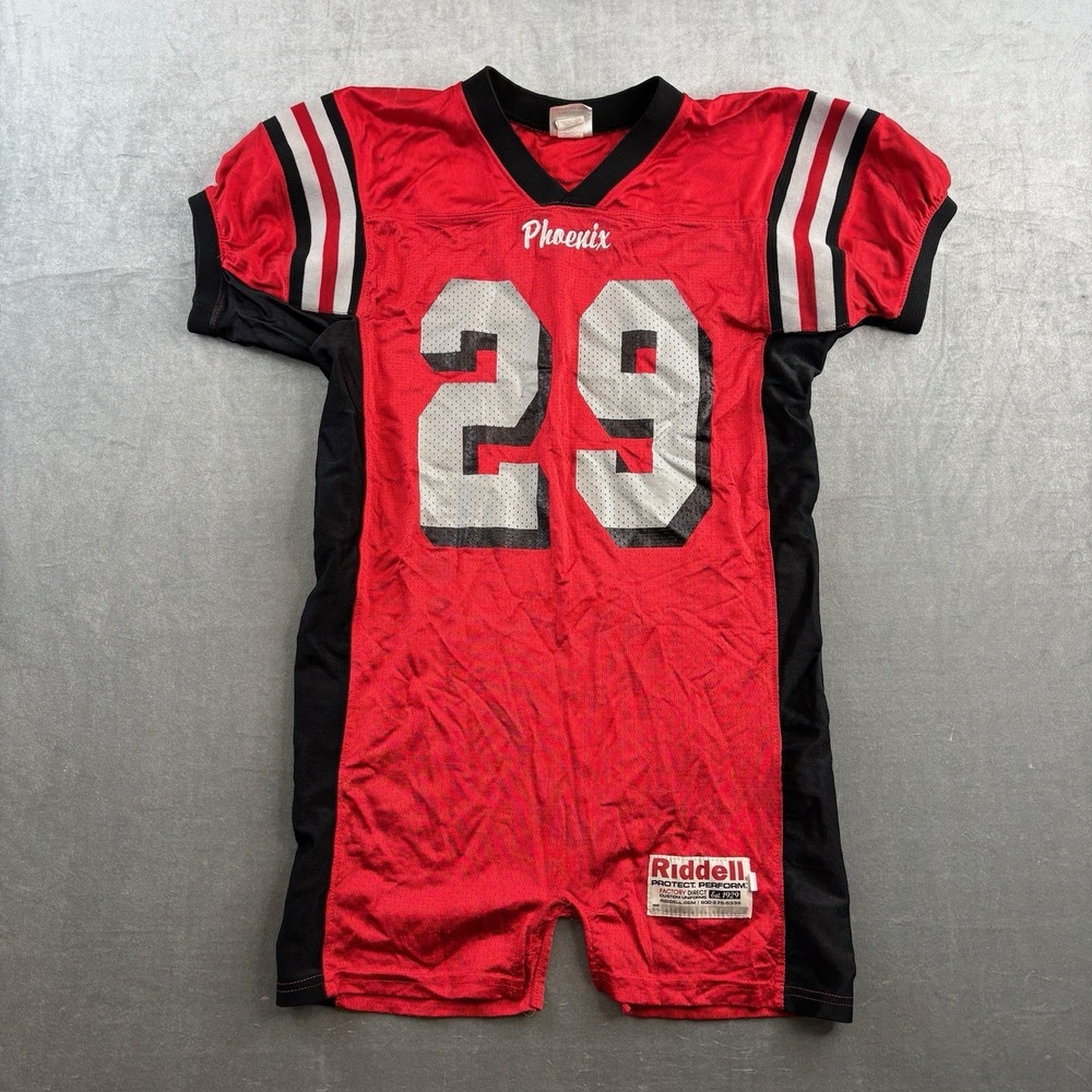 Riddell Phoenix Football Jersey #29 Red Black Practice Game Jersey Mens Large‎